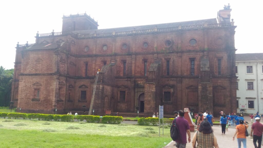 A side view of old Church of Goa.