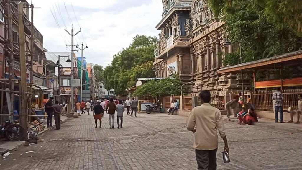 Anm outer view of Gopuram of Minakshi mandir