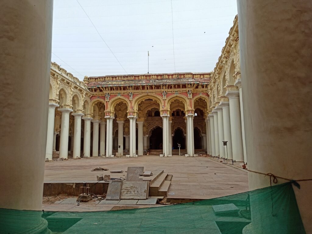 front view of Thirumalai Nayakar Mahal